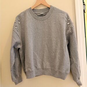 CLARE V. LE DROP STONE SWEATSHIRT EUC size large